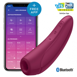 Satisfyer Curvy 1+ Rosarot met appVendu parbol