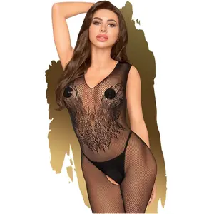 Penthouse Lingerie Wild Catch - Erotische Catsuit - Maat XL - ZwartVendu parbol