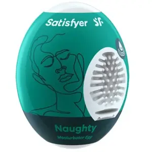 Satisfyer Masturbator Egg, verschillende structuren, hydro-actief TPE, geen glijmiddel nodig, voor eenmalig gebruikVendu pargaystore