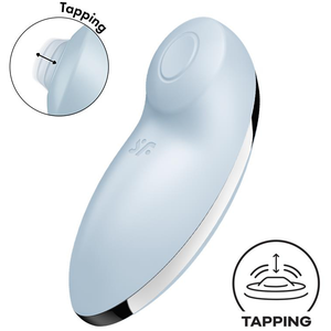 Satisfyer Stimulateur de Clitoris Tap & Climax 2 Bleu Clair   pas cher