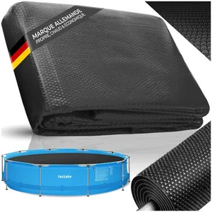 TECTAKE - bâche de piscine - Bâche de piscine ronde film solaire auto-flottant protection efficace Ø 300 cm - polyéthylène pas cher