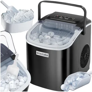 tectake - Ijsblokjesmachine Arctic - 1,2L - 2 ijsblokjesformaten - Ice...