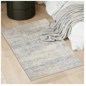 TAPIS - TECTAKE - Tapis design vintage DALIA à poils courts doux lavable et antidérapant - 80x150cm pas cher