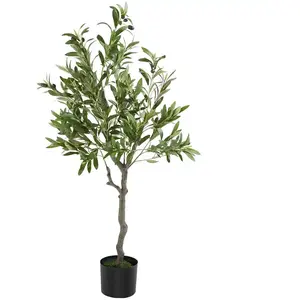Plante artificielle - TECTAKE - Olivier artificiel OLEAND à l'aspect naturel très volumineux entretien facile - Hauteur 120 cm pas cher