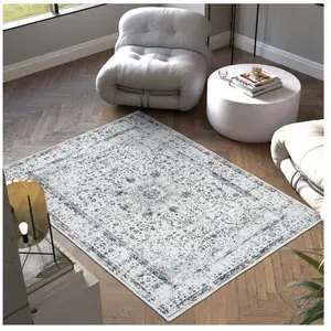 TAPIS - TECTAKE - Tapis design vintage ALIYA avec motif oriental à poils courts doux - 120x170cm pas cher