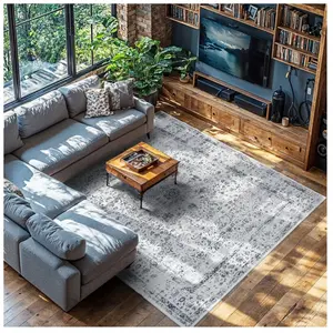 TAPIS - TECTAKE - Tapis design vintage ALIYA avec motif oriental à poi...Vendu parcdiscount