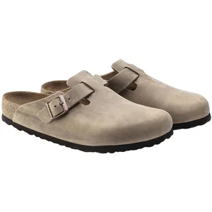 Sandales - nu-pieds birkenstock boston sfb leoi regular tabacco brown pas cher