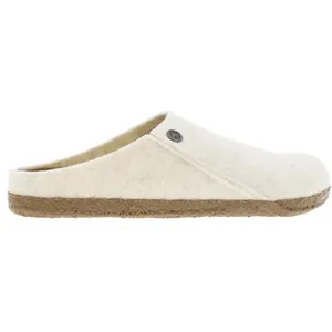 Mules Birkenstock Zermatt en laine blanche pour adulte pas cher