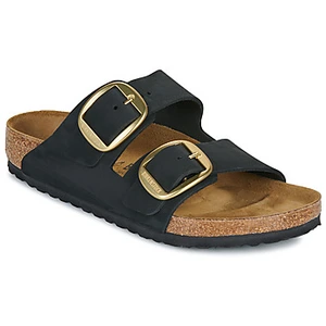Chaussures BIRKENSTOCK Arizona Big Buckle Noir - Mixte/Adulte - Cuir - Boucle de serrage - Talon 2 cm pas cher