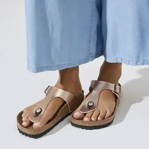 Birkenstock Birkenstock Gizeh Birko-Flor Colour Bronze - 39 pas cher