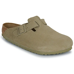 Birkenstock Boston Suede Leather Sandales Vert - 38
