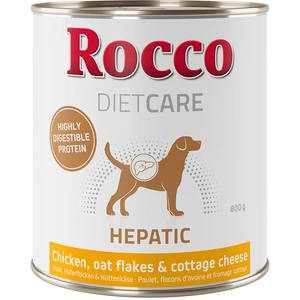Rocco Diet Care Hepatic poulet, flocons d'avoine, fromage cottage 800 g pour chien 6 x 800 g pas cher