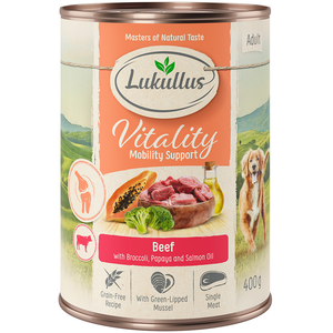 Lukullus Vitality Articulations boeuf (sans céréales) pour chien  - 6 x 400 g pas cher