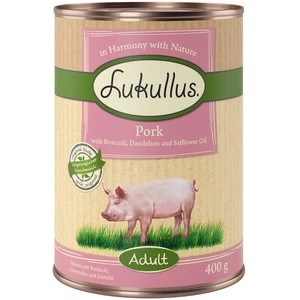 Lukullus Adult sans céréales 6 x 400 g pour chien - porc pas cher