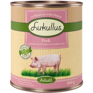 Lukullus Adult sans céréales 6 x 800 g pour chien porc pas cher