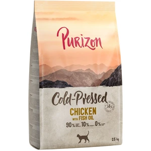 Purizon Coldpressed poulet, huile de poisson pour chat - 2,5 kg pas cher