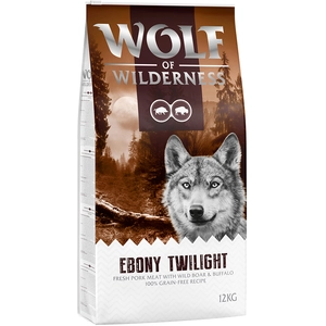 Wolf of Wilderness Ebony Twilight, gibier, buffle - sans céréales pour chien - 12 kg pas cher