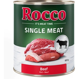 Rocco Single Meat 6 x 800 g pour chien boeuf pas cher