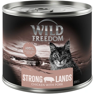 Wild Freedom Adult 6 x 200 g pour chat - Strong Lands - poulet, porc pas cher