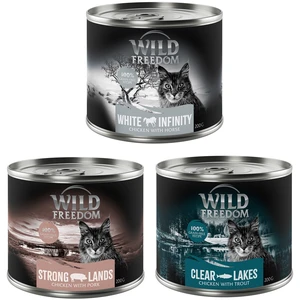 Wild Freedom Adult 6 x 200 g pour chat - lot mixte III (2 x truite, 2 x porc, 2 x cheval) pas cher