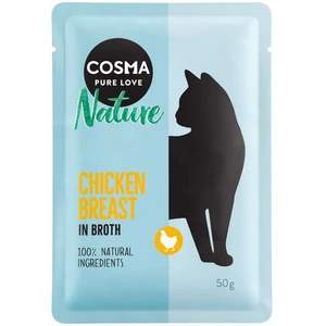 6x50g Cosma Nature filet de poulet - Pâtée pour chat pas cher