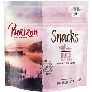 40g Canard, poisson sans céréales Purizon Friandises pour chat : -20 % !