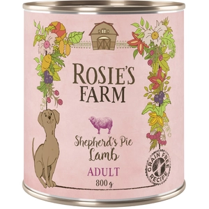 6x800g  Adult Lamm Rosie's Farm Hundenassfutter pas cher