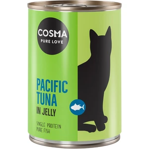 12x400g Cosma Original en gelée thon du Pacifique - Pâtée pour chat pas cher