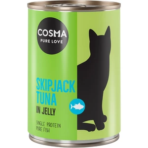 6x400g Cosma Original en gelée thon Skipjack - Pâtée pour chat pas cher