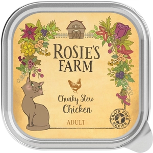 16x100g Adult poulet Rosie's Farm - Pâtée pour chat