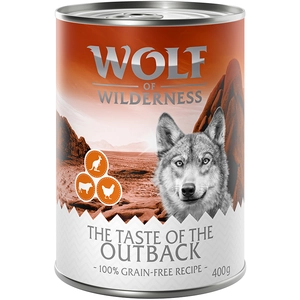6x400g The Taste Of The Taste Of The Outback Wolf of Wilderness - Pâtée pour chien pas cher