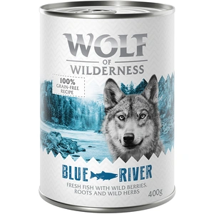 6x400g Blue River, poisson Wolf of Wilderness - Pâtée pour chien