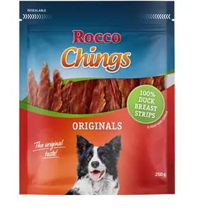 250g Rocco Chings Originals Magrets de canard en lamelles - Friandises pour chien pas cher