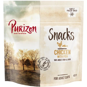 40g Poulet, poisson sans céréales Purizon Friandises pour chat : -20 % !Vendu parzooplus-be