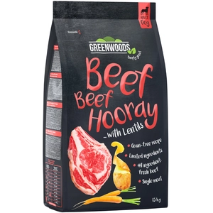 1,5kg Greenwoods boeuf, lentilles, pommes de terre, carottes - Croquettes pour chien pas cher