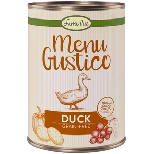 6x400g Lukullus Menu Gustico canard, carottes, airelles rouges, romarin - Pâtée pour chienVendu parzooplus-be