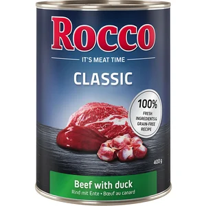 6x400g Rocco Classic boeuf, canard - Pâtée pour chien pas cher