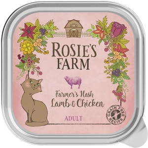 16x100g Adult agneau, poulet Rosie's Farm - Pâtée pour chatVendu parzooplus-be