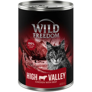 6x400g Adult Farmlands boeuf, poulet Wild Freedom - Pâtée pour chat pas cher