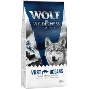 12kg Sensitive Vast Oceans, poisson Wolf of Wilderness - Croquettes pour chien + 2kg offerts ! pas cher