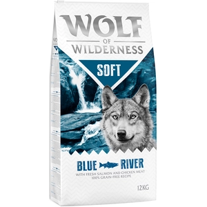 12kg Soft Blue River, saumon Wolf of Wilderness - Croquettes pour chien pas cher