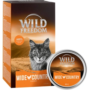6x85g Adult Wide Country pur poulet Wild Freedom - Pâtée pour chat pas cher