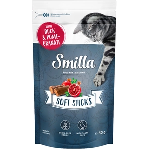 50g Smilla Soft Sticks canard, grenade - Friandises pour chat pas cher