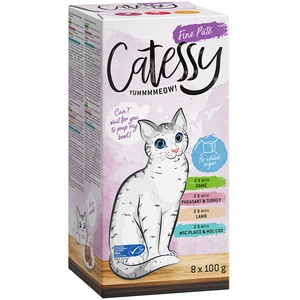 64x100g Catessy Lot mixte II - Pâtée pour chat pas cher