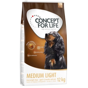 12kg Medium Light Concept for Life - Croquettes pour chien pas cher
