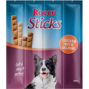 Rocco Sticks pour chien - 12 x poulet, saumon (120 g)Vendu parzooplus-be