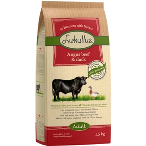 1,5kg Lukullus boeuf Angus, canard - Croquettes pour chien