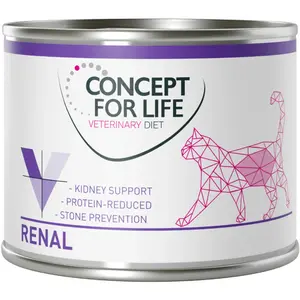 Lot Concept for Life Veterinary Diet 24 x 200 g /185 g - Renal 24 x 200 g pas cher
