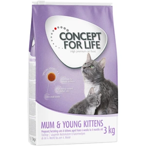 2,5kg Mum & Young Kittens Concept for Life Croquettes pour chat + 500g offerts ! pas cher