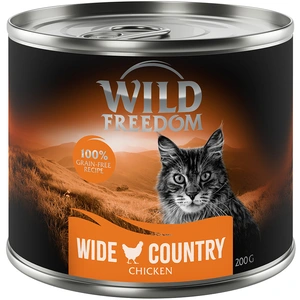 6x200g Adult Wide Country pur poulet Wild Freedom - Pâtée pour chat pas cher